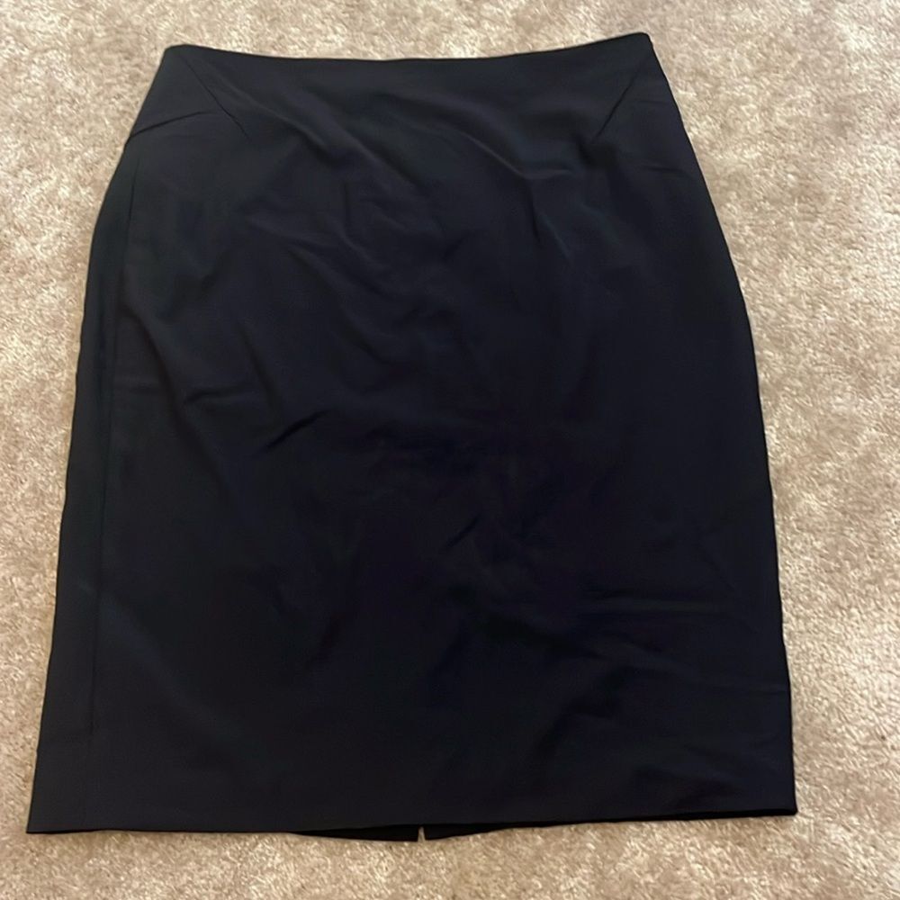Ann Taylor Black Midi Skirt